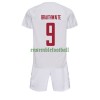 Maillot de Supporter Danemark Martin Braithwaite 9 Extérieur Coupe du Monde 2022 Pour Enfant